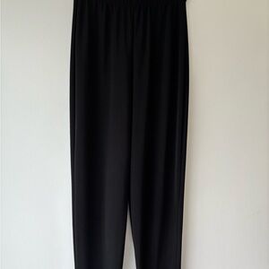 Susan Graver Elegant Black Cropped Pants